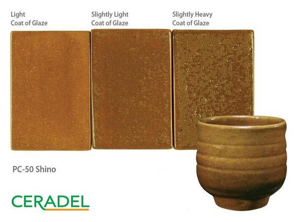 Émail à effets grès & porcelaine Amaco – PC50 Shino