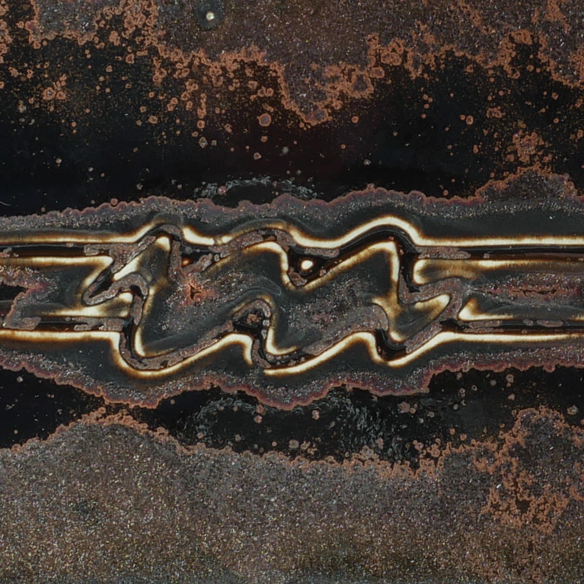 Émail à effets grès & porcelaine Amaco – PC65 Black Aventurine