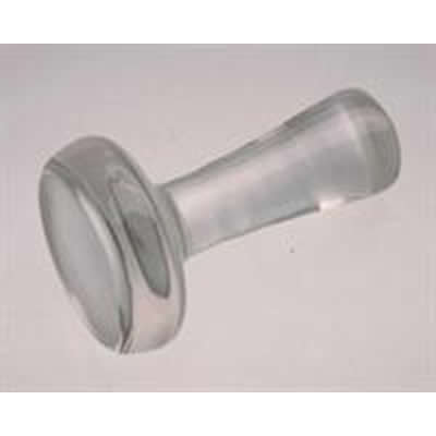 PILON PLAT EN VERRE Diam.70 H.115mm/dépoli 50mm**NN**