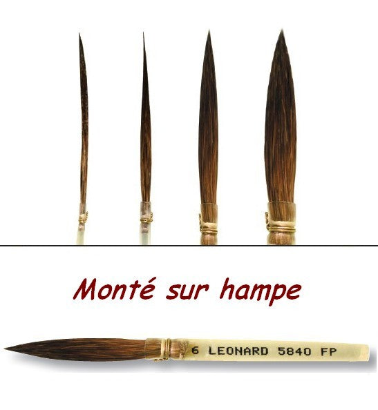 PINCEAU 5840FP Trainard très long petit-gris pur sur hampe