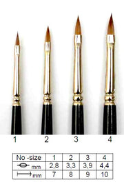 Pinceau LIM 176 Martre rouge pur