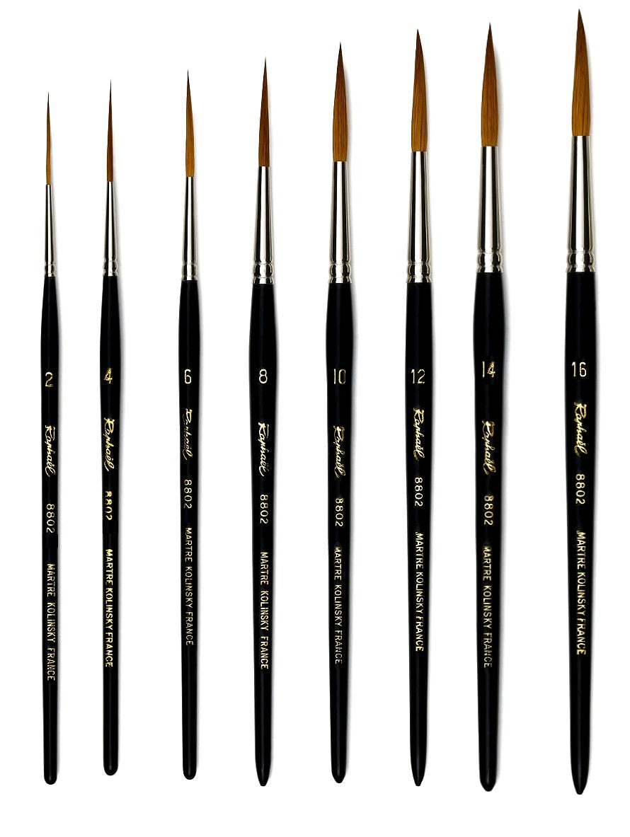 PINCEAU 8802 Rond Pointu Martre Kolinsky