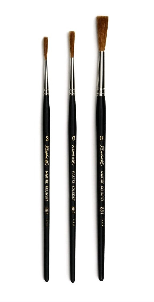 PINCEAU 881 Carrée normale Martre Kolinsky