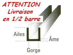 PLOMB U DIM.8X5 Kg**Standard/Barre187cm**