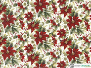 POINSETTIA CHINTZ Dim.50X70cm/750-850°C