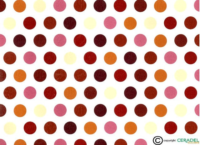 POLKA MULTICOLOR BRUN Dim.50X70cm/750-850°C