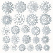 ROSACES D'ARGENT.24motifs.26/45mm maxi**