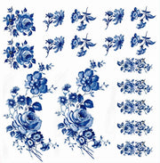 ROSES BLEUES.17motifs.35/125mm maxi**