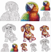 SILHOUETTES MIGNONNES.12motifs.30/70mm maxi**