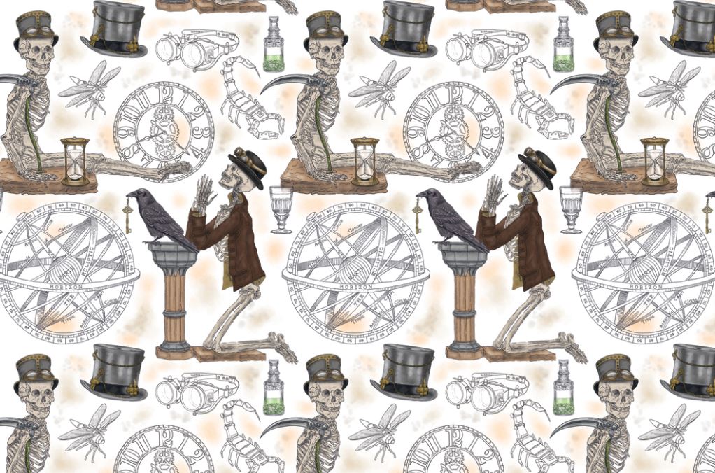 SQUELETTE CHINTZ Dim.50x70cm/750-850°C