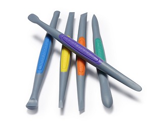 SET DE 5 OUTILS DE FINITION EN SILICON FERME RIGIDE XIEM
