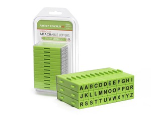 SET TAMPONS LETTRES MAJUSCULES - 36 PCS 