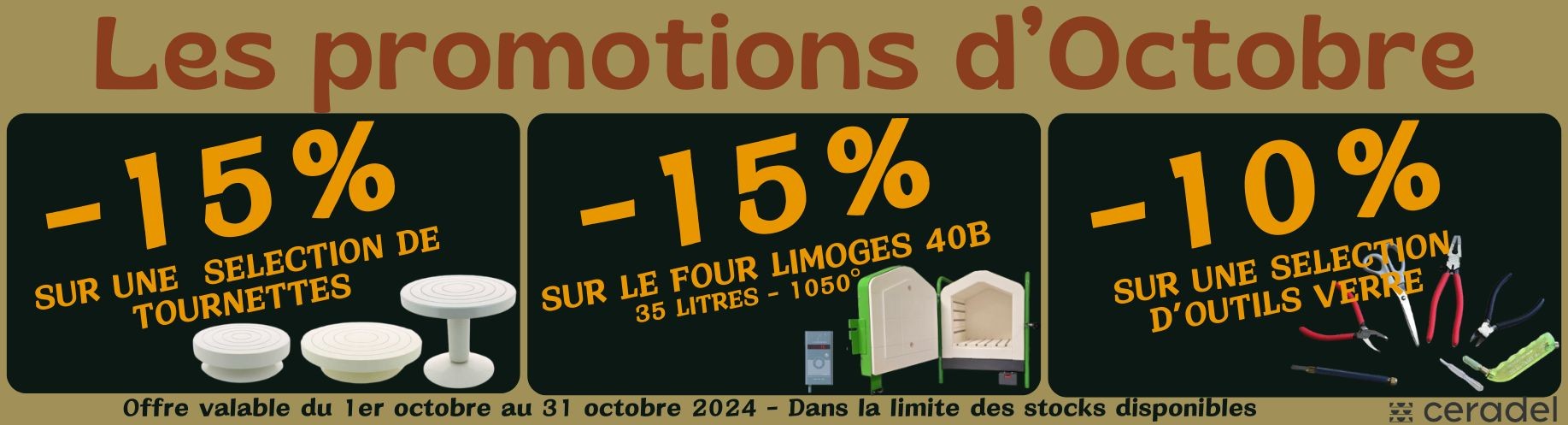 Les promotions d'Octobre