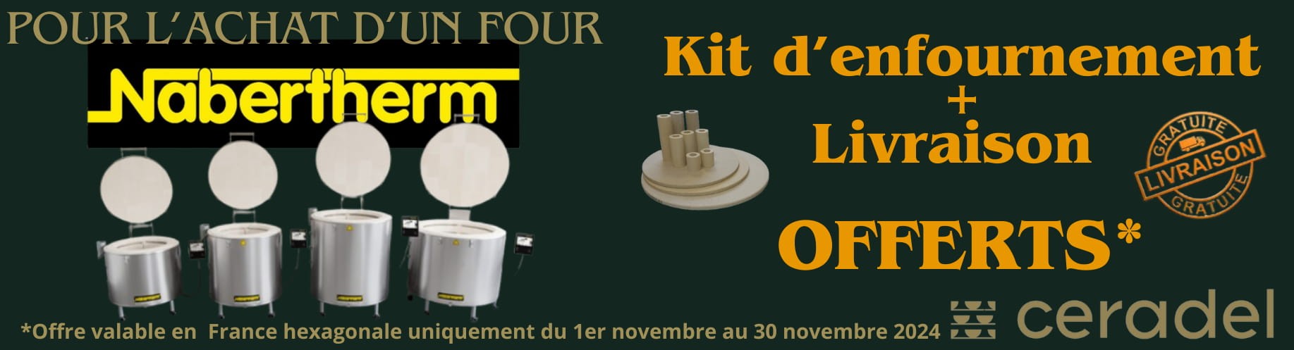 Nabertherm Livraison et Kit offerts