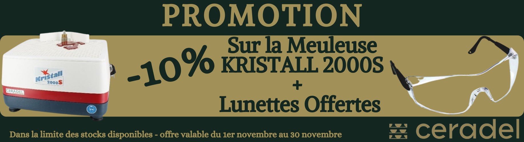 Remise 10% et lunettes offertes